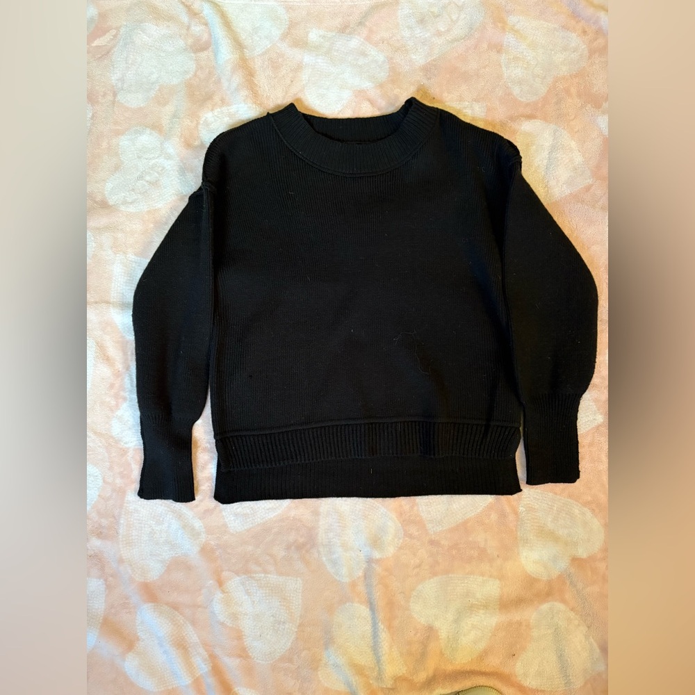 SO Charcoal Ribbed Sweater